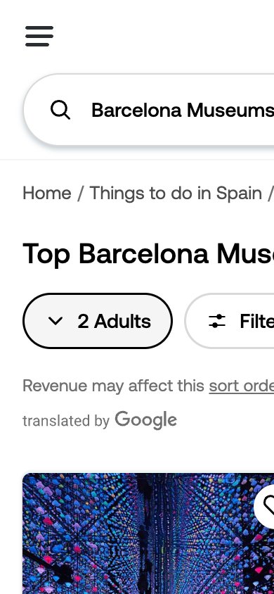 Viator Category Mobile