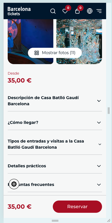 CdT barra fija de compra