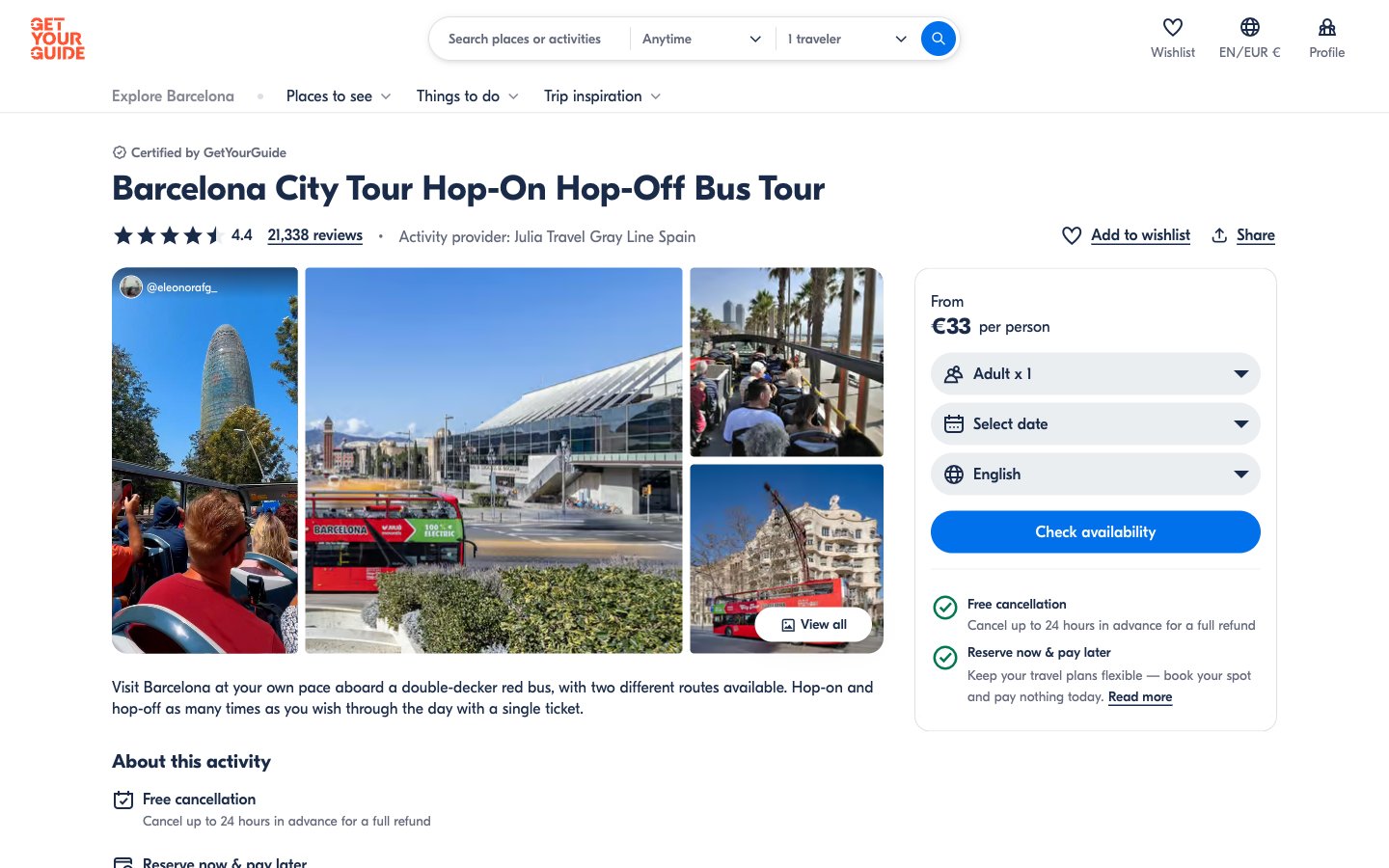 GYG PDP Pass Desktop